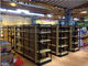 Supermarket Industrial Pallet Racks Metal / Wood Display Shelving Double Sided