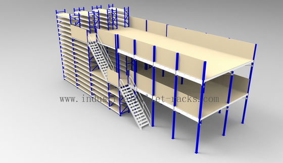 ซื้อ พื้น Mezzanine เหล็กสําหรับคลังสินค้าขนาดเล็กและกลาง การผลิตออนไลน์