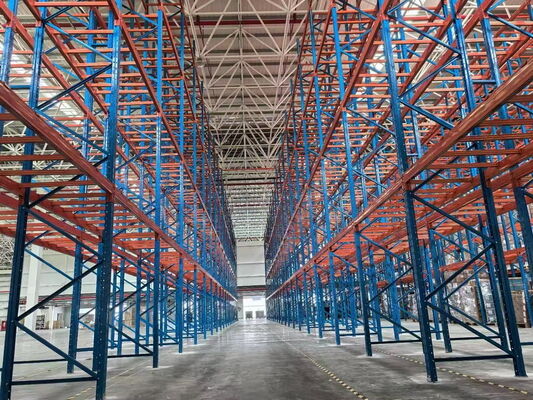 ซื้อ Reliable pallet racking systems for industrial storage. Improve efficiency, safety, and space utilization with customizable solutions. การผลิตออนไลน์