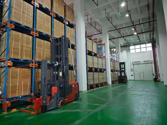 ซื้อ ผู้ผลิตระบบชั้นวางพาเลทชัตเทิล | โซลูชันการจัดเก็บคลังสินค้าความหนาแน่นสูง การผลิตออนไลน์