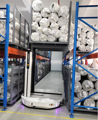 ระบบเก็บผ้าแบบปรับแต่งได้ด้วยรถยกหรือ AGV สําหรับพื้นที่โกดังขนาดกลางและขนาดเล็ก